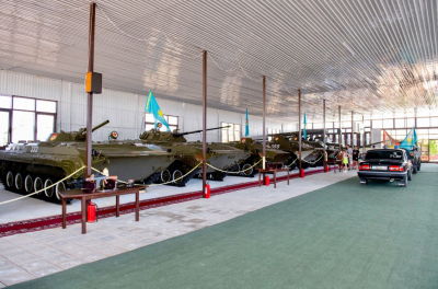 В Конаеве открыли музей боевой техники