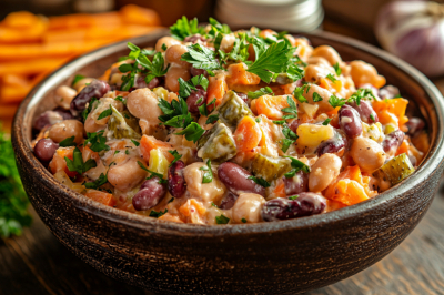 Простые рецепты &mdash; самые вкусные, и этот салат тому доказательство: сочетание на миллион &mdash; курица, морковь и фасоль