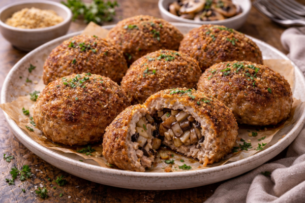 Вкуснятина из обычного фарша: биточки с грибами в сухарях подойдут даже как праздничное блюдо