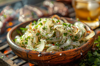 Украшает шашлык и улетает быстрее мяса. Лук по-студенчески &mdash; готовится за 5 минут и стоит копейки