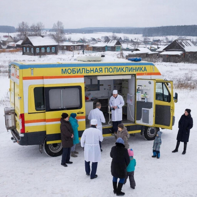 Определен график работы мобильной поликлиники на севере Красноярского края