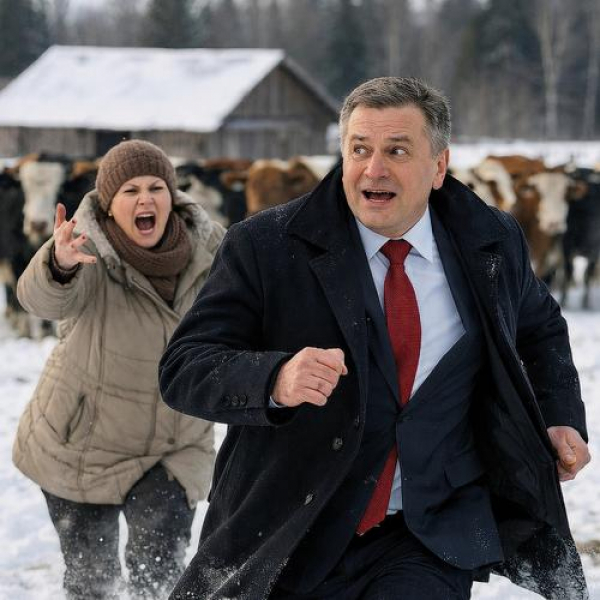 В Сибири министр сельского хозяйства устроил забег от неудобных вопросов