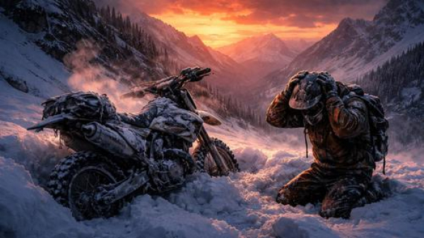 Мотоциклисты докатались до спасательной операции