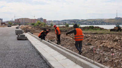 В Кокшетау обновляют улицы и набережную