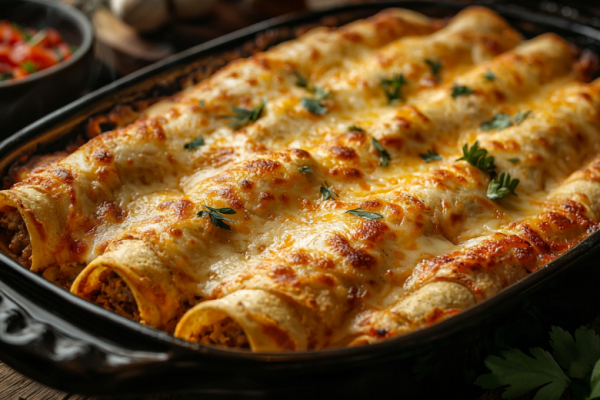 Если есть лаваш и фарш, приготовьте энчиладу: сытные рулетики в томатном соусе &mdash; круче лазаньи