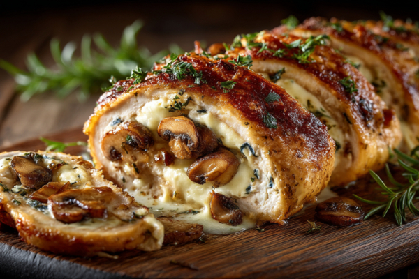 Делаю из сухой куриной грудки сочный рулет-жюльен &mdash; это проще, чем кажется: завернули &mdash; и в духовку