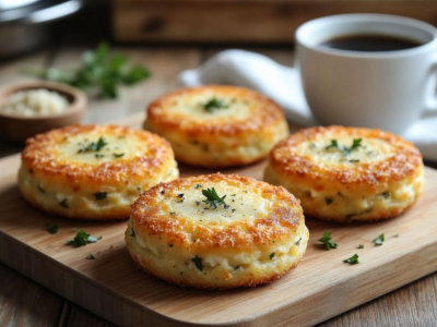Натрите картофель сыром с чесноком: печеные котлетки в духовке, идеально с утренним кофе