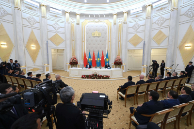 Касым-Жомарт Токаев и Си Цзиньпин провели брифинг для СМИ
