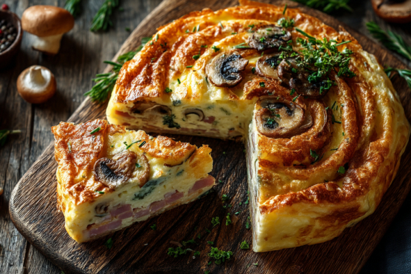 Эта блинная улитка с ветчиной и грибами &mdash; мой секрет идеального ужина без хлопот. Сытно, элегантно и по-домашнему уютно