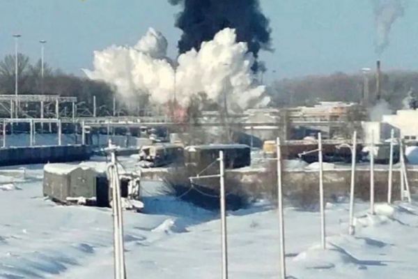 В Мичуринске был создан оперштаб после возгорания цистерн на станции