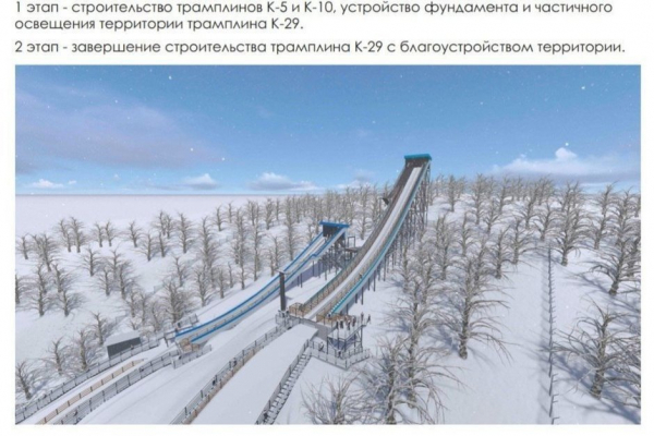 Реконструкция трамплинов в Лениногорске завершится к декабрю 2026 года