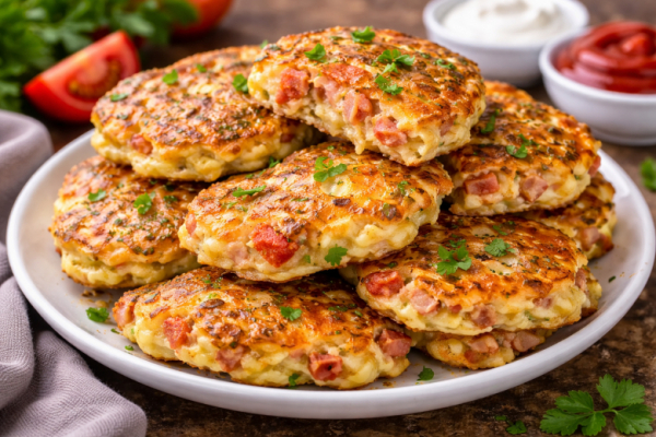 Оладьи &laquo;Пицца&raquo; на сковороде &mdash; сытный завтрак за 15 минут: просто, но все в восторге