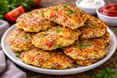 Оладьи &laquo;Пицца&raquo; на сковороде &mdash; сытный завтрак за 15 минут: просто, но все в восторге