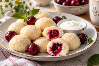 Тесто на ленивые вареники замешиваю за 5 минут: получается вкусный, сытный завтрак с красивой подачей