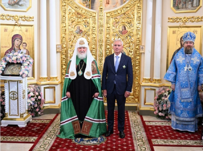 Патриарх Кирилл наградил заммэра Казани орденом преподобного Сергия Радонежского