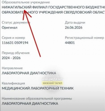 «Учились через пень-колоду, а диплом хотят идеальный»: в Нижнем Тагиле выпускникам медколледжа выдали документы с позорными ошибками