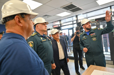 Куренков и Минниханов оценили ход строительства учебного полигона для спасателей и пожарных