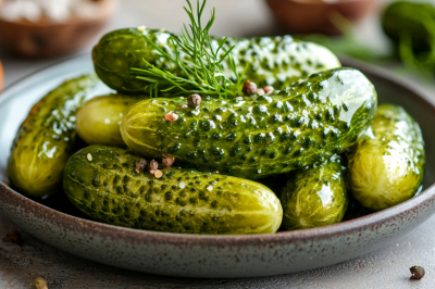 Секундное дело — а вкус как из погреба: маринованные зеленцы с чесноком и укропом. И к мясу, и к картошечке