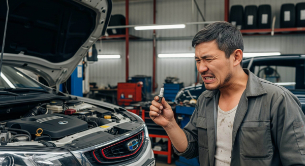 В Астане владелец Geely пожаловался на установку неоригинальных свечей на ТО